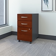 Bush Business Furniture Westfield 3 Drawer Mobile File Cabinet, Hansen Cherry/Graphite Gray (WC24453SU)
