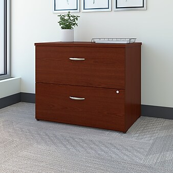 Bush Business Furniture Westfield Lateral File Cabinet, Mahogany (WC36754CSU)