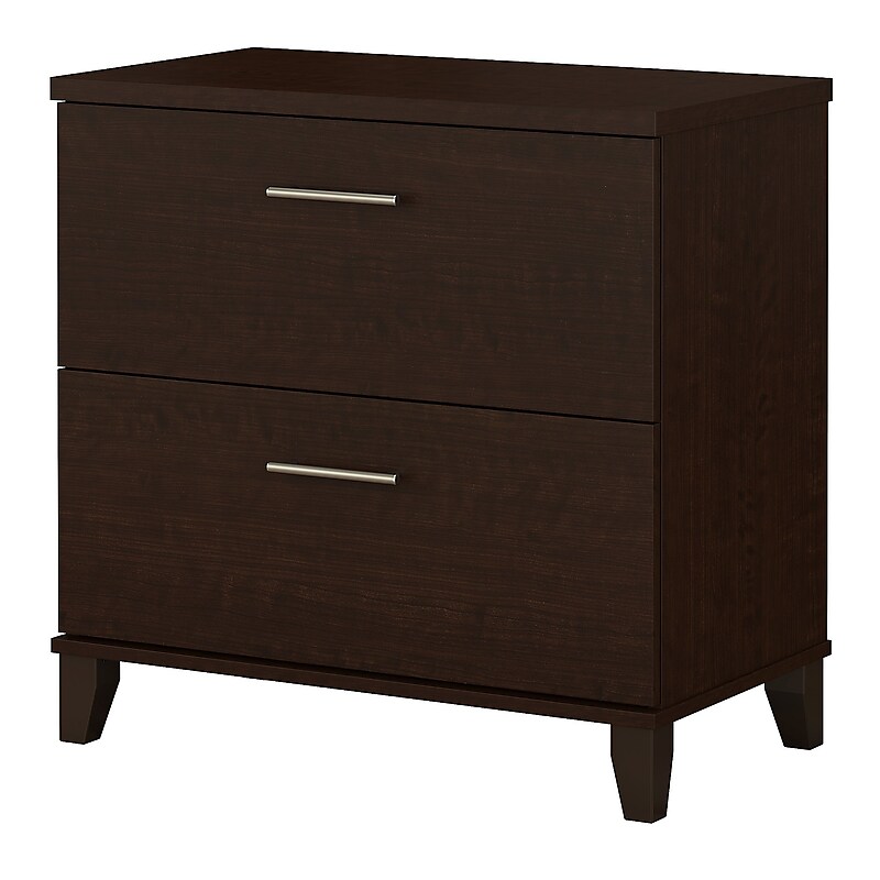 Bush Furniture Somerset Lateral File Cabinet, Mocha Cherry (WC81880) image 1