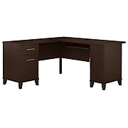 Bush Furniture Somerset 60W L Shaped Desk, Mocha Cherry (WC81830K)