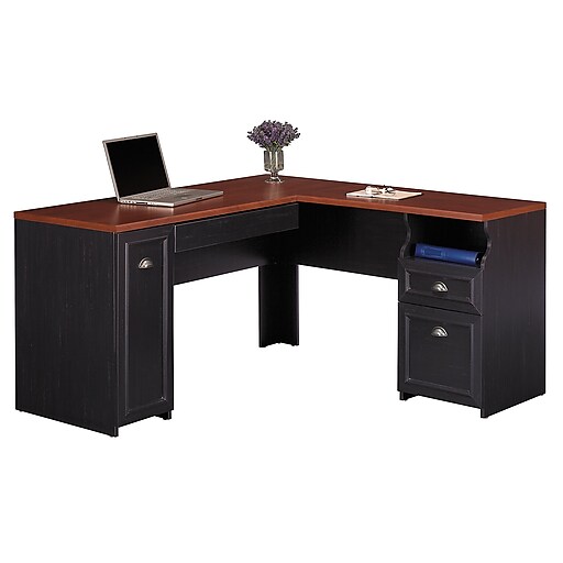 Shop Staples For Bush Furniture Fairview L Shaped Desk Antique