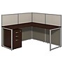 Bush Business Furniture Easy Office 45"H x 60"W L-Shaped Cubicle Workstation, Mocha Cherry (EOD360SMR-03K)~#|#~sp46633206_sc7