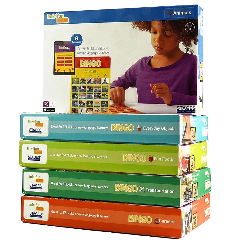 Stages Learning Materials Picture Recognition Bingo Games, Set of 5 (SLM997) image 1