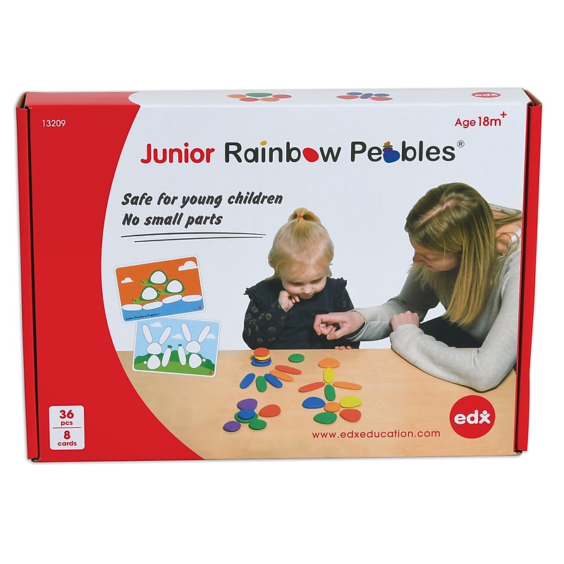 Learning Advantage Junior Rainbow Pebbles Activity Set, Ages 18-36 months (CTU13209) image 1
