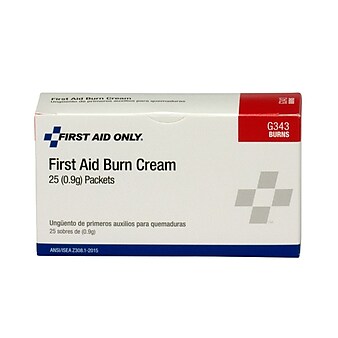 First Aid Only Burn Cream, 30 Boxes/Carton (G343FC)