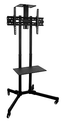 tv stands on wheels - Mount-It! MI-876 TV Cart MobIle TV Stand Wheeled HeIght Adjustable Flat