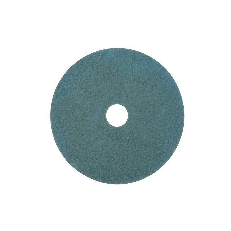 3M 27" Burnish Floor Pad, Aqua, 5/Carton (310027) image 1