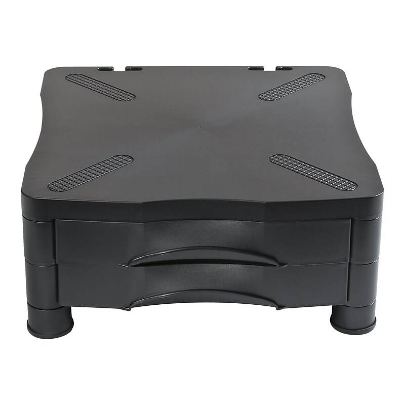 KellyREST Monitor Riser, Up to 24" Monitor, Black (KCS10369) image 1
