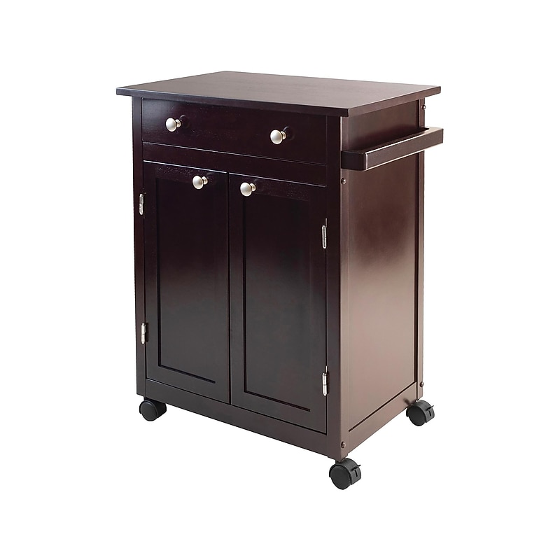 Winsome Savannah Wood Kitchen Cart, Espresso (92626) image 1