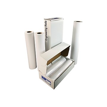 Alliance 20# Wide Format CAD Inkjet Bond Paper, 36" x 300', Uncoated, 2/Pack (36300)