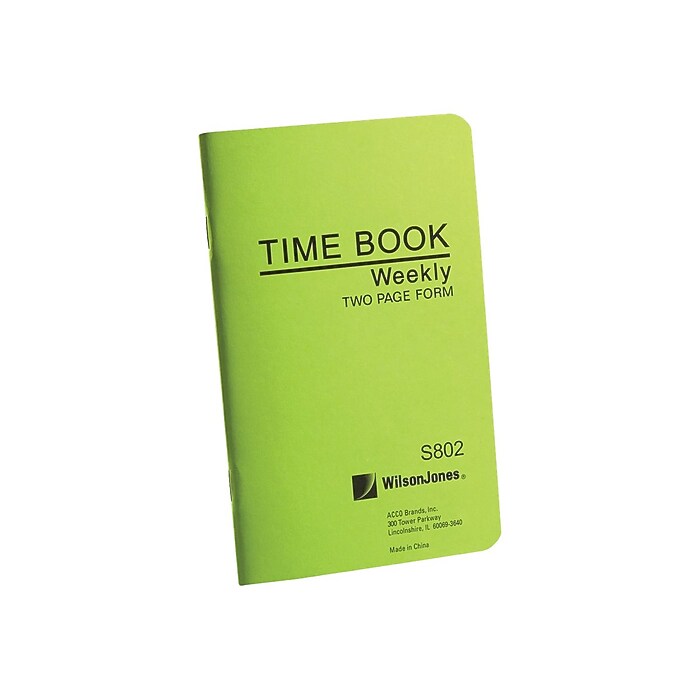 Wilson Jones Foreman's Time Book, 4.25