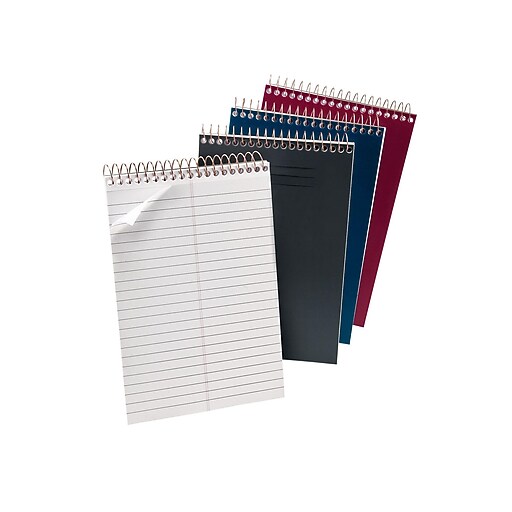 Ampad® Steno Books, 6" x 9", Assorted Color Covers, 100 Sheets/Pad