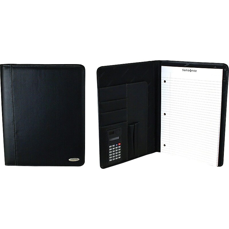 Samsonite Business Vinyl Padfolio, Black (7201) image 1