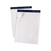 Ampad Gold Fibre Notepads, 8.5" x 11.75", Wide Ruled, White, 50 Sheets/Pad, 12 Pads/Pack (TOP 20-070)