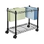 Fellowes Metal Mobile File Cart with Dual Wheel, Black (45081)~#|#~sp46777804_sc7