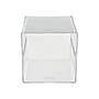 Deflect-O Cube 1 Compartment Stackable Plastic Compartment Storage, Clear (350401)~#|#~sp46777823_sc7