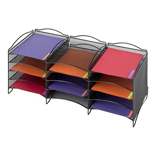 Safco Onyx Steel File Organizer, Black (9430BL) | Staples