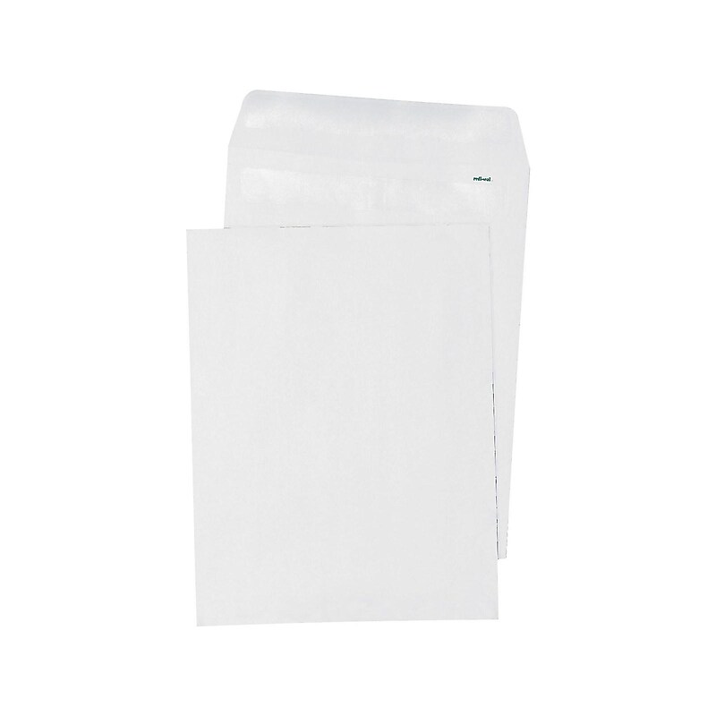 Quality Park Redi-Seal Catalog Envelopes, 9" x 12", White, 100/Box (QUA43517) image 1