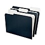 Pendaflex Earthwise Recycled File Folder, 1/3-Cut Tab, Assorted, Letter Size, Black/White, 50/Pack (16101EE)~#|#~sp46777877_sc7
