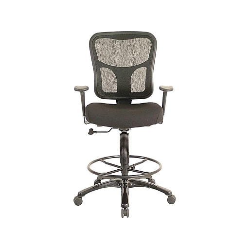 Tempur-Pedic Ergonomic Fabric Mid-Back Drafting Stool ...