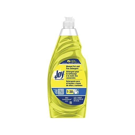 Joy® Dishwashing Soap, Lemon, 38 oz. at Staples