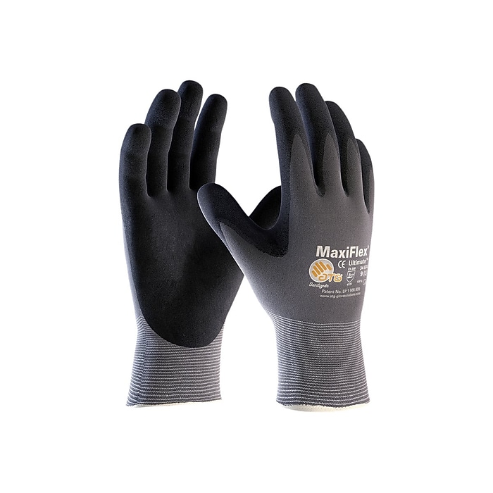 MaxiFlex 34-874 Nitrile Coated Nylon/Elastane Gloves, Large, 15