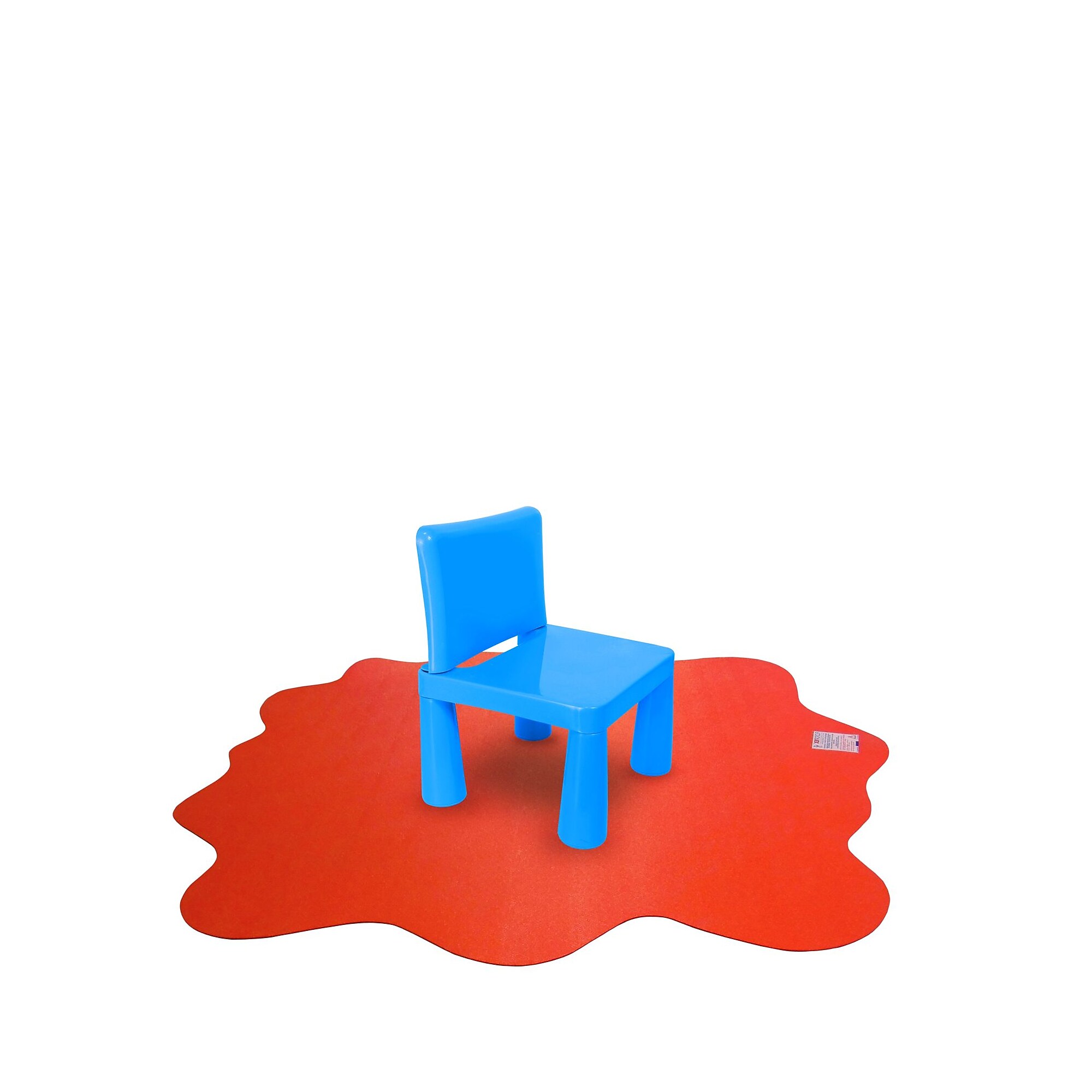 Floortex Colortex Sploshmat Multi-Purpose High Chair/Play Mat for Hard Floors, 40″ x 40″, Red (FC124040PRV) Sansujyuku sansujyuku.com