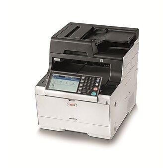 OKI MC573dn Network LED Digital Color All-In-One Printer & Toner Bundle