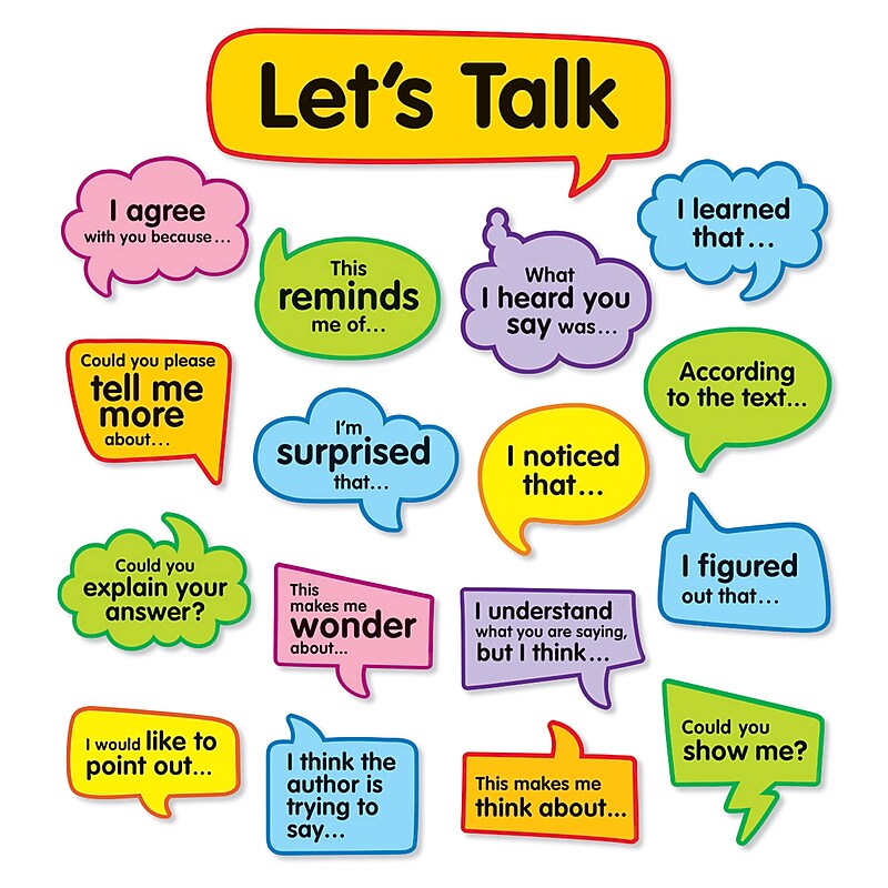 Scholastics Conversation Starters: Bulletin Board Set (SC-823624) image 1