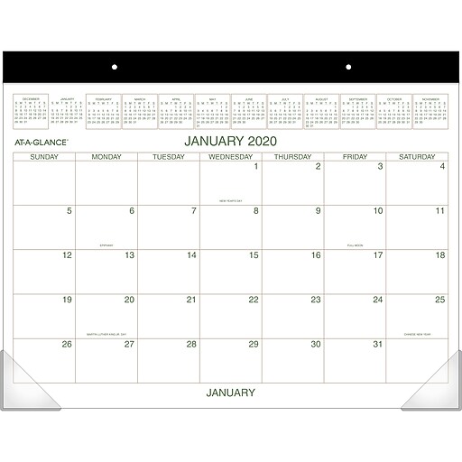 Shop Staples For 2020 At A Glance 22 X 17 Two Color Monthly Desk