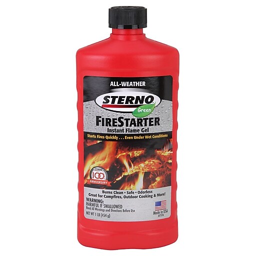 Sterno 20216 AllWeather Instant Flame Gel Fire Starter at Staples