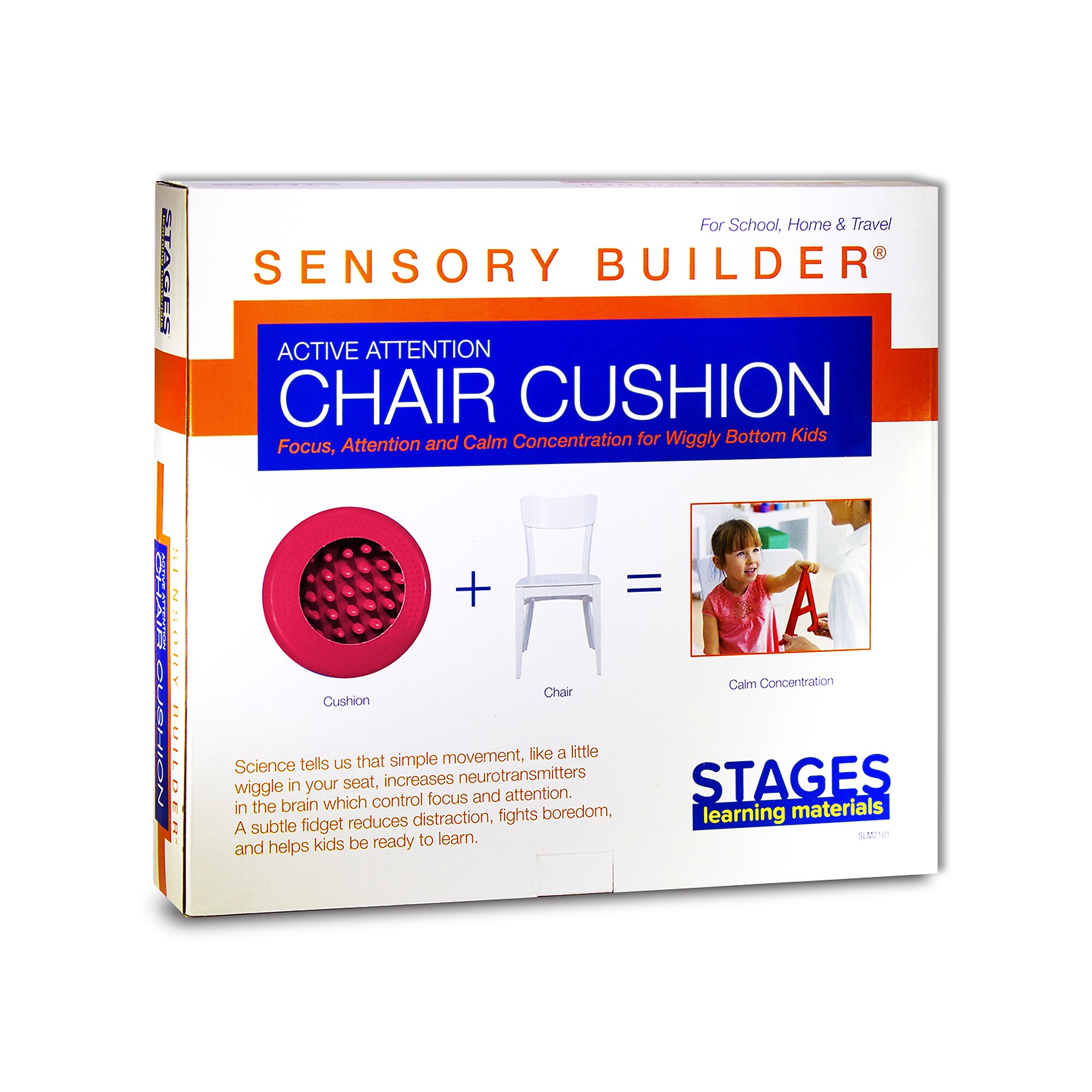 Stages Learning Materials Sensory Builder Active Attention Chair Cushion, Red (SLM2102) Sansujyuku sansujyuku.com