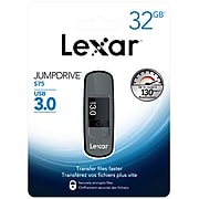 Lexar JumpDrive S75 32GB USB 3.0 Encrypted Secure Drive (LJDS7532GABNLS)