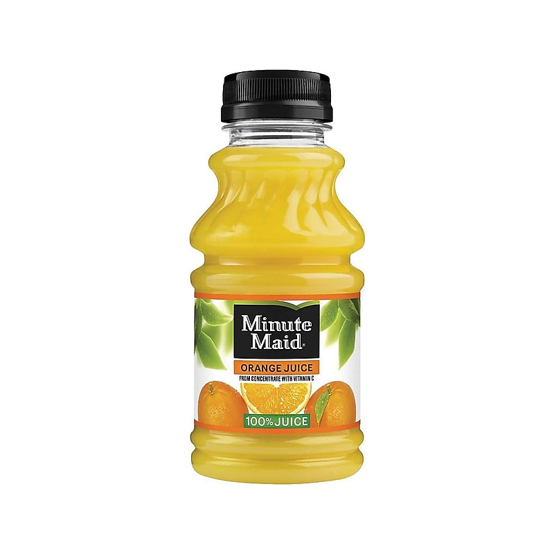 Minute Maid Orange Juice, No Sugar Added, 10 oz., 24/Carton (00025000056857) image 1