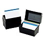Oxford Index Card File Box, 500-Card Capacity, Black (01581)~#|#~sp46940550_sc7