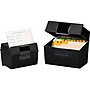Oxford Index Card File Box, 500-Card Capacity, Black (01581)~#|#~sp46940551_sc7