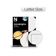 Astrobrights 65 lb. Cardstock Paper, 8.5" x 11", Stardust White, 250 Sheets/Pack (21408/22401)