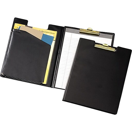 Cardinal Vinyl Padfolio, Black (252610) Staples