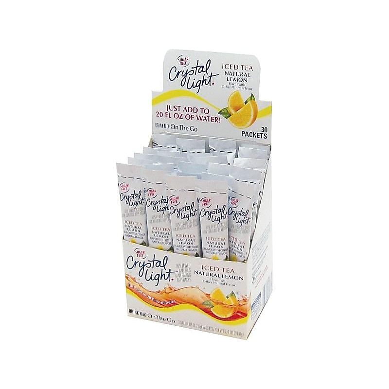 Crystal Light On The Go Lemon Powder Tea, 0.08 oz., 30/Box (00757) image 1