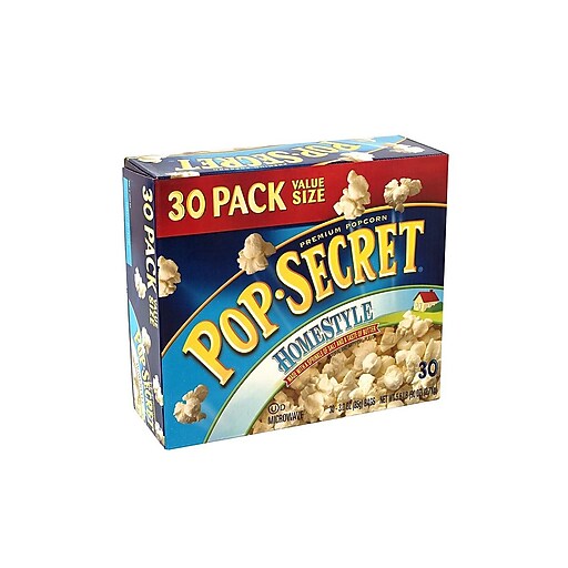 Pop Secret Popcorn, Homestyle, 3 oz., 30/Box (22000634) Staples