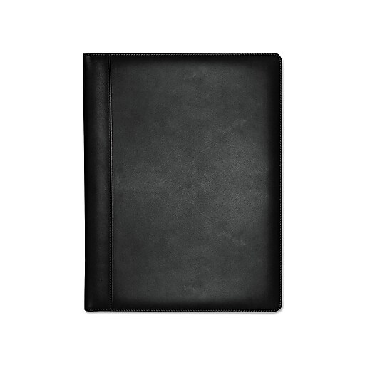 Buxton® Genuine Black Leather Writing Padfolio (ST85006) at Staples