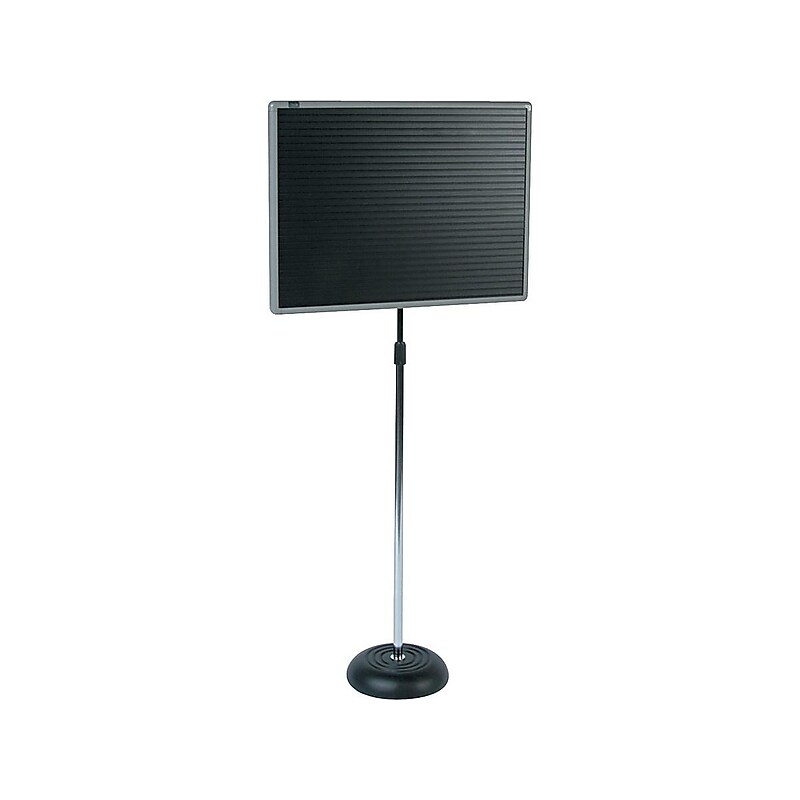 Quartet Pedestal Magnetic Letter Board, Gray Frame, 2' x 1.5' (7921M) image 1