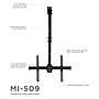 Mount-It! Full Motion Flat Screen TV Ceiling Mount Bracket for 32" to 70" VESA Mount TVs (MI-509B)~#|#~sp4711665_sc7