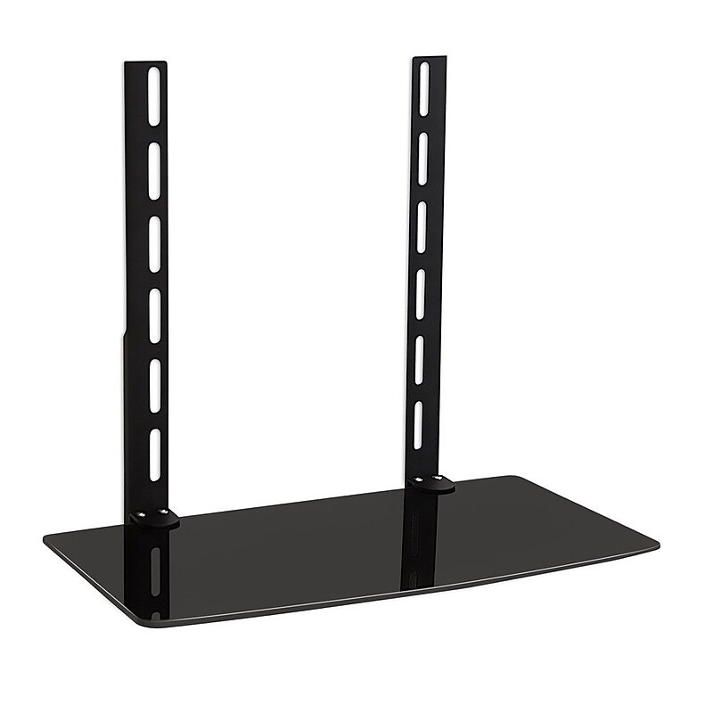 Mount-It! TV Wall Mount Bracket for Cable Box, DVD Player, Stereo Components Shelf (1 Shelf) (MI-8401) image 1