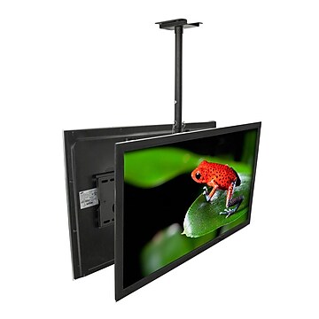 Mount-It! Dual TV Ceiling Mount, Full Motion Mount for 32" to 75" Flat Screen TVs (MI-502B)