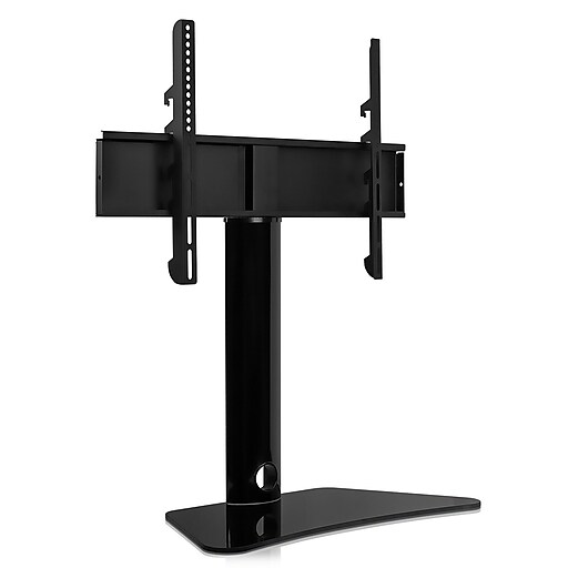 MountIt! Pedestal TV Stand, Screens up to 60", Black (MI844) Staples