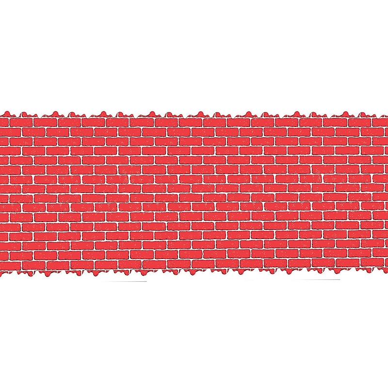 Pacon Corobuff 48" x 300" Corrugated Paper Roll, Holiday Brick (0012511) image 1