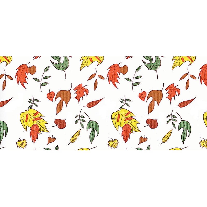 Pacon Corobuff 48" x 300'' Corrugated Paper Roll, Falling Leaves (0014001) image 1