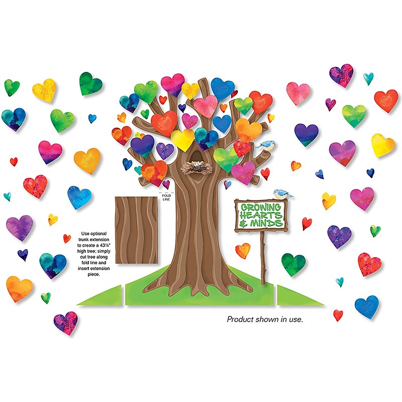 North Star Teacher Resource Growing Hearts & Minds Bulletin Board Set (NST3086) image 1