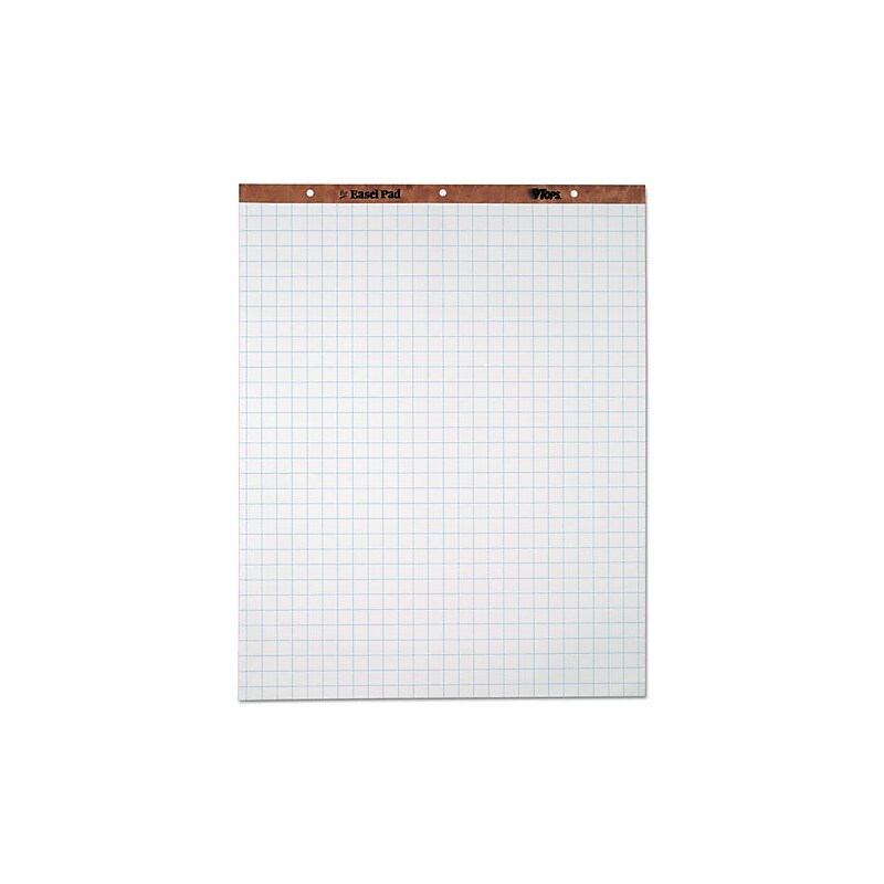 TOPS Easel Pad, 27" x 34", Grid Lined, 50 Sheets/Pad, 4 Pads/Carton (7900) image 1